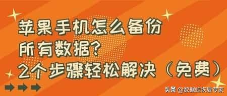 蘋(píng)果備份在哪里操作（蘋(píng)果手機(jī)數(shù)據(jù)備份最好的方法）(1)
