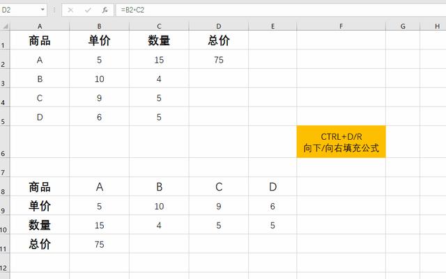 填充的快捷鍵是什么（excel快速填充公式的操作方法）(6)