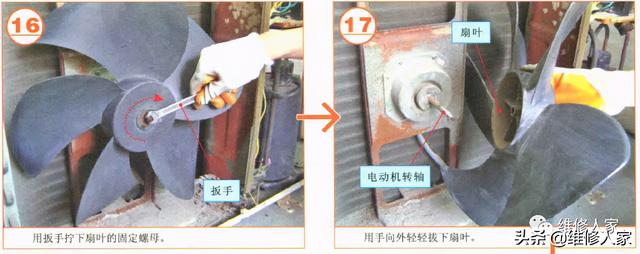 空調(diào)怎么拆開清洗圖解（拆空調(diào)室外機(jī)的方法與步驟）(12)