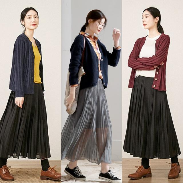 開(kāi)衫針織衫怎么搭配最好看（寬松針織開(kāi)衫怎么搭配最洋氣）(8)