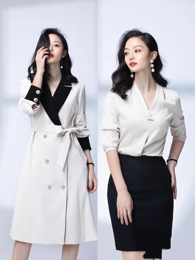 時(shí)尚職業(yè)裝新款女裝照片（哪些職業(yè)裝搭配時(shí)尚大方）(1)