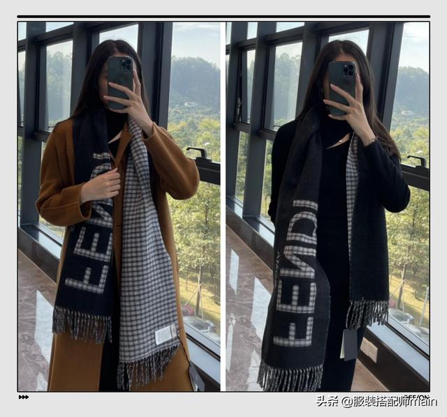 圍巾怎么系才好看（手殘黨必會(huì)的秋冬6種圍巾系法）(2)