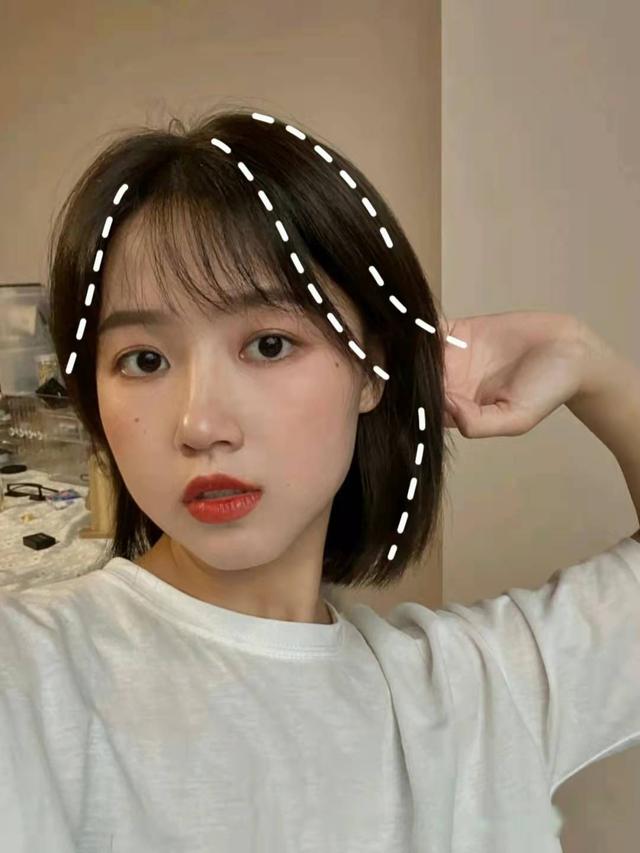 方臉發(fā)型設(shè)計(jì)女（方臉女生的短發(fā)減齡發(fā)型）(7)