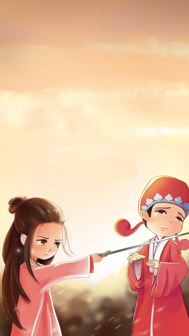 紫霞至尊寶情侶頭像（大話西游至尊寶和紫霞情侶壁紙）(5)